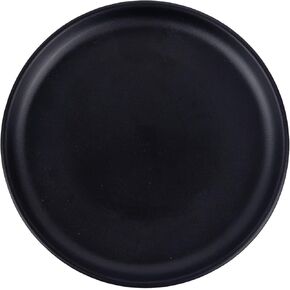 Framendino, Black Round Frosted Jewelry Dish Organizer Tray for Necklace Bracelet Wedding Party Decor