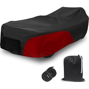 Full Cover for Polaris Slingshot,Waterproof Windproof Sunproof Outdoor Protection Internal Composite Cotton Compatible with Slingshot/S/SL/SLR/SLR LE,with Fabric Straps,Black&Red