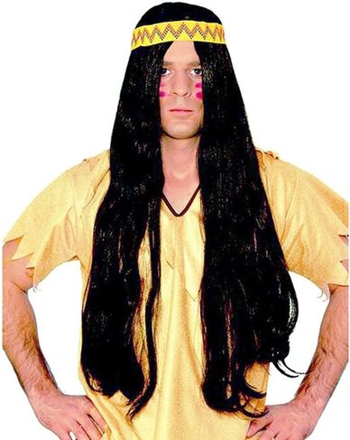 60's Long Hippie Wig with Headband in Saudi Arabia