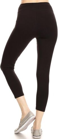 2ND DATE Women's Basic Cotton Stretch Leggings with Comfort Waistband in Kuwait