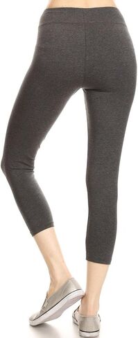 2ND DATE Women's Basic Cotton Stretch Leggings with Comfort Waistband in Saudi Arabia