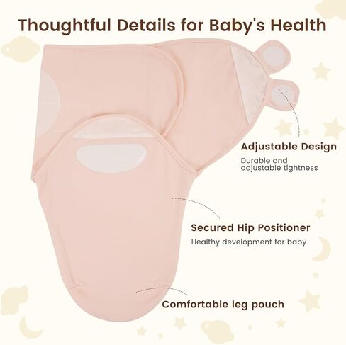 PHF 100% Cotton Baby Swaddle Sleep Sacks for Newborn, 3 Pack Baby Swaddles 0-6 Months for Baby Boys and Girls, Swaddle Sack Easy Adjustable, Baby Swaddle Blanket Wrap, Baby Essentials (Floral) in Kuwait