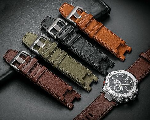 حزام ساعة جلدية بديلة مناسب لـ Casio GST-210 / GST-300 / GST-400 / GST-410 / GST-210B / GST-S100D / GST-S210B BRACELET BRACELET in Kuwait