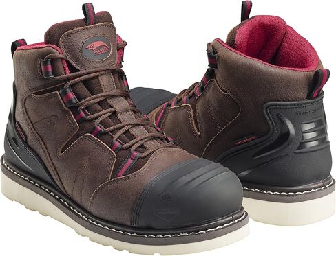 FSI Footwear Specialties International Men's 7506 6" Leather Carbon Nanofiber Safety Toe Cap EH Wedge Boots in Saudi Arabia