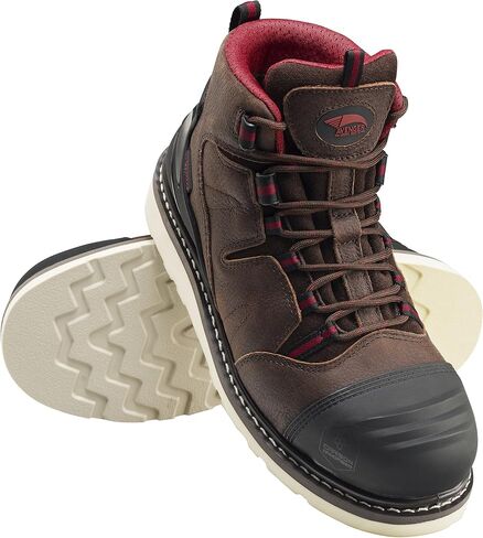 FSI Footwear Specialties International Men's 7506 6" Leather Carbon Nanofiber Safety Toe Cap EH Wedge Boots in Saudi Arabia