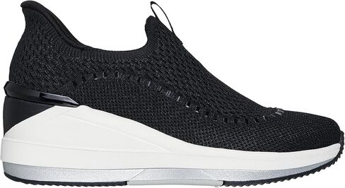 Skechers Women's The Triple Wedge Clariti | Casual sneaker, Slip-ins technology, Memory Foam Lux comfort insole, Wedge, Knit Upper in Saudi Arabia