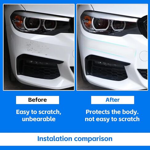 Car Door Sill Protector, Clear Anti-Collision Car Door Edge Guard, Car Door Edge Trim Protection Film, Universal Multi-Purpose Transparent Invisible Tape, for Most Cars (2.8In x 33Ft) in Kuwait