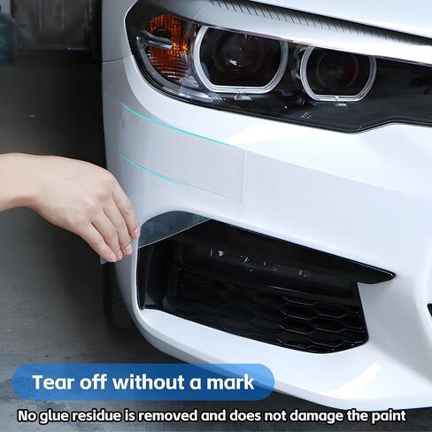 Car Door Sill Protector, Clear Anti-Collision Car Door Edge Guard, Car Door Edge Trim Protection Film, Universal Multi-Purpose Transparent Invisible Tape, for Most Cars (2.8In x 33Ft) in Kuwait