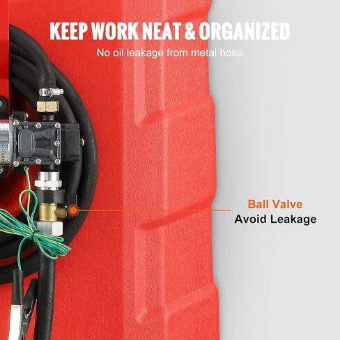 Caddy Vevor Fuel Caddy ، 32 جالون ، خزان تخزين الوقود المحمول على عجلات ، مع مضخة نقل 12 فولت DC ، حاوية وقود الديزل البنزين مع خرطوم 8.2 قدم ، معدل التدفق 7L/دقيقة ، للشاحنات ، القوارب ، جزازات العشب in Saudi Arabia