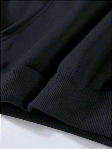 Soly Hux Men's Letter Graphic Zip Up Hoodie Sweatshirt Long Sleeve Drop Counder Counder مع جيب in Saudi Arabia