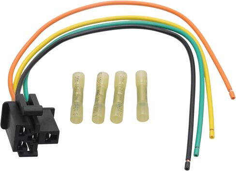 موصل مقاوم Aitken Blower Motor Motor Harness متوافق مع Ford E-150/250/350/450/550 1990-2010 ، F-150/250/350/450/550 Mercury Grand Marquis استبدال# 1U2Z14S411NA 973-307. in Saudi Arabia