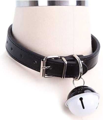 Handmade Cosplay Choker Lolita Kitty Bell Collar Women Leather Bow Choker Necklace in Saudi Arabia
