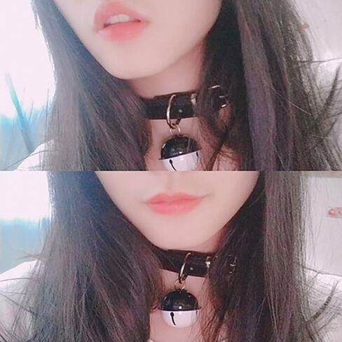 Handmade Cosplay Choker Lolita Kitty Bell Collar Women Leather Bow Choker Necklace in Saudi Arabia