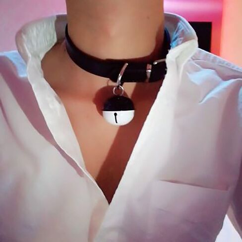 Handmade Cosplay Choker Lolita Kitty Bell Collar Women Leather Bow Choker Necklace in Saudi Arabia