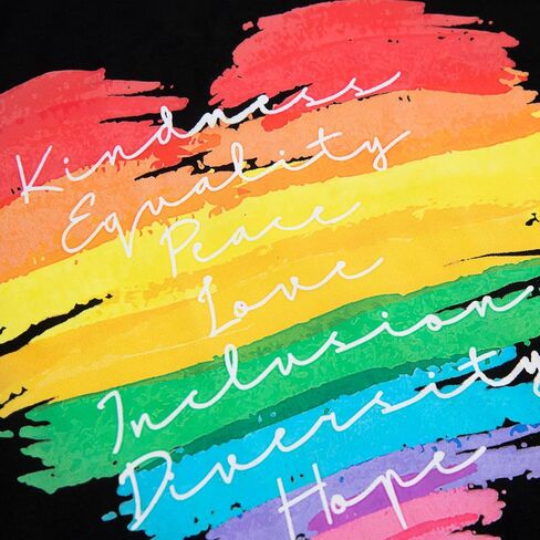 Pride Tank Top for Women Rainbow Graphic Shirt Kindness Equality Peace Love Inclusion Diversity Hope Sleeveless Tops in Kuwait