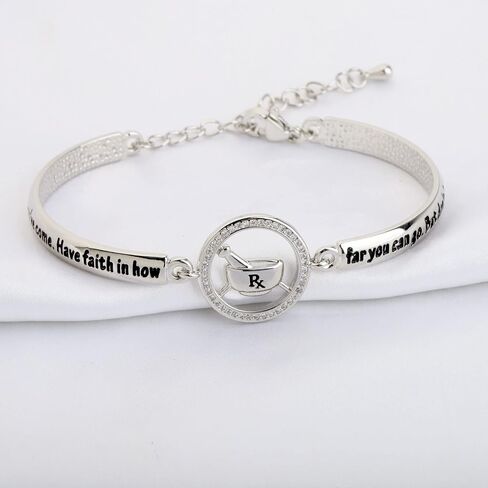 BNQL Pharmacist Gifts Necklace Rx Gift Pharmacy Tech Gifts Pharmacy Technician Jewelry Pharmacist Graduation Gifts in Saudi Arabia