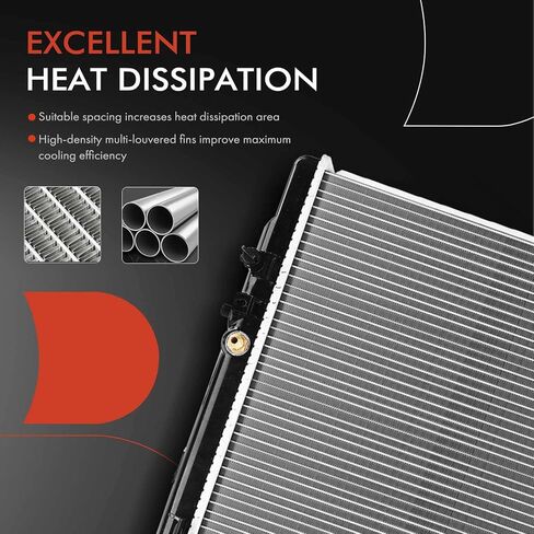 A-Premium Engine Coolant Radiator Assembly with Transmission Oil Cooler Compatible with Honda Accord 1998-2002 V6 3.0L & Acura TL 1999-2001 V6 3.2L, Automatic Trans. in Saudi Arabia