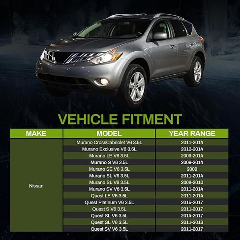 AUTOSAVER88 Radiator Compatible with 2009-2014 Murano 2011-2014 2015 2016 2017 Quest 3.5L V6 in Kuwait