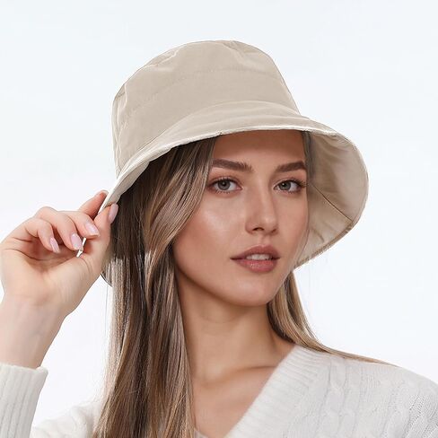 قبعات دلو دافئة للنساء الرجال ، قبعة دلو قطنية مملوءة بالوزن خفيفة الوزن لصيد الأسماك ، في الهواء الطلق ، السفر in Kuwait