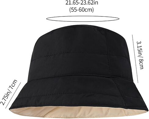 Warm Bucket Hats for Women Men, Lightweight Filled Cotton Bucket Hat for Fishing, Outdoor, Travel in Saudi Arabia