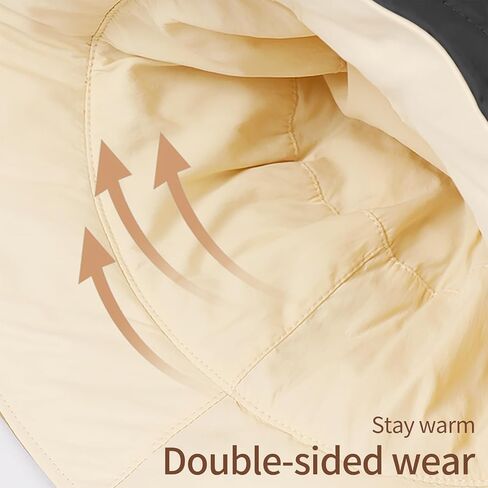 Warm Bucket Hats for Women Men, Lightweight Filled Cotton Bucket Hat for Fishing, Outdoor, Travel in Saudi Arabia