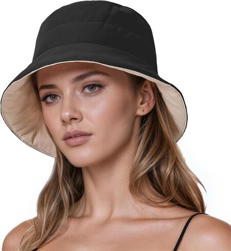 Warm Bucket Hats for Women Men, Lightweight Filled Cotton Bucket Hat for Fishing, Outdoor, Travel in Saudi Arabia