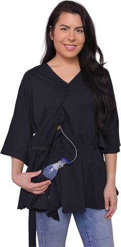Inspired Comforts Women's Mastectomy Wrap Over Tie Top with Drain Pockets in Saudi Arabia