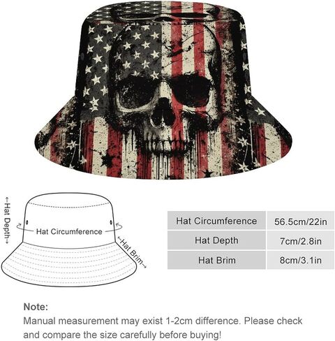 American Flag Bucket Hat for Men Women – Patriotic 4th of July Sun Hat, Tie Dye & Star Print Summer Caps in Saudi Arabia