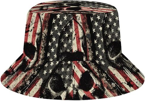 American Flag Bucket Hat for Men Women – Patriotic 4th of July Sun Hat, Tie Dye & Star Print Summer Caps in Saudi Arabia