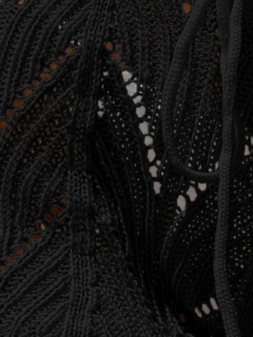 ZAFUL Women's Hollow Out Drawstring Waist Bikini Cover Up Shorts Tie Front Crochet Beachwear Bottom in Saudi Arabia