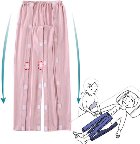 Unisex Tear Away Shorts Magic Stick on Both Sides Fully Open Post-operative pants for Fracture/Surgery Patients in Saudi Arabia