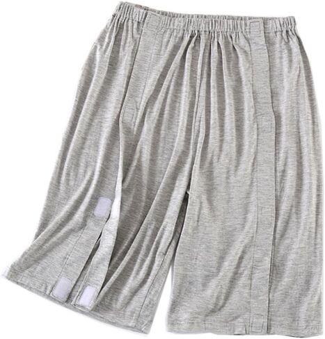 Unisex Tear Away Shorts Magic Stick on Both Sides Fully Open Post-operative pants for Fracture/Surgery Patients in Saudi Arabia
