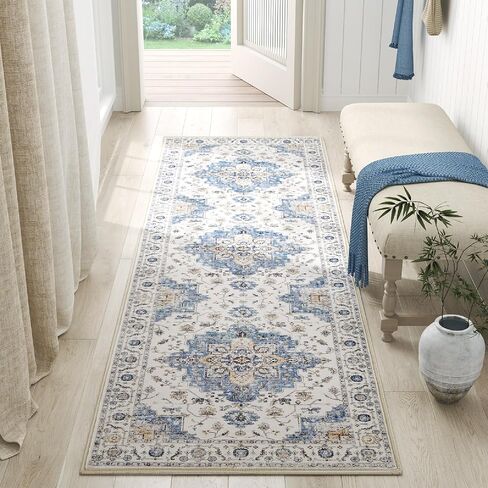 Jinchan Runner Rug 2x6 Vintage Hallway Brug Boho Boho Runner Floral Medallion Retro Lightweight Non Classic Right Soft Spet in Kuwait