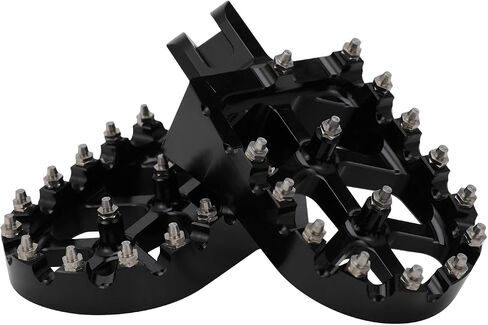 Motorcycle Foot Pegs Footpegs Rest Pedal MX Style CNC for Z125 Pro 2016-2024 Black in Kuwait