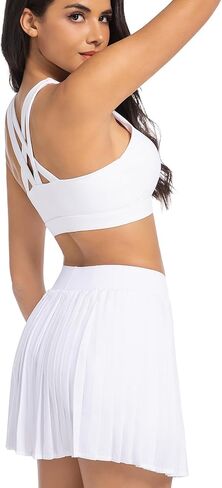 Front Zipper Sports Bras for Women High Impact Workout Bra Tops Padded Criss-Cross Back Yoga Training Running Bras in Saudi Arabia