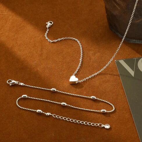 أساور الكاحل فيروفي للنساء مقاوم للماء ، طائرة القلب المطلية بالذهب 14 ألف in Kuwait