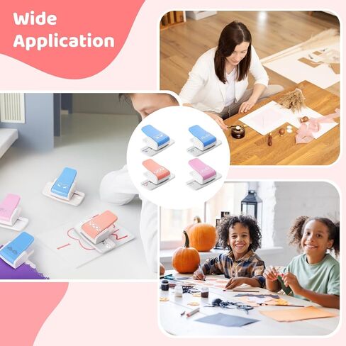 Anjetan 2pcs Border Punches, Border Edge Craft Floral Pattern Punches, Flower Design Embossing Punch Tools, Scroll Punch for Scrapbooks, Wedding Cards, Greeting Cards, Decoration and DIY Arts in Kuwait