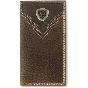 ARIAT Overlay Shield Rodeo Wallet, Brown