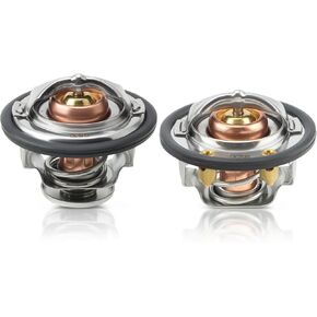 2PCS ترموستات 185 و 180 درجة الأمامية والخلفية مناسبة لبيك آب ترموستات GM Duramax ، استبدل 97241129 ، 97241130
