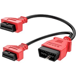 Autel Original OBD2 Splitter 16 Pin OBD II Splitter Extension, 1X Male to 2X Female Extension Cable Adapter, OBDII Extension Cord (1FT/ 30CM)