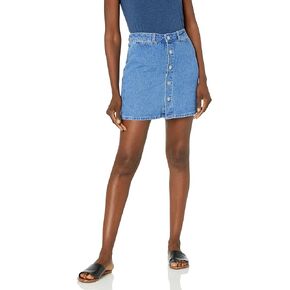 PAIGE Women's ESMA Hi Rise a Line Skirt W/Snaps