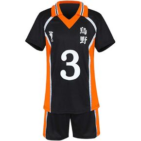 Anime Costume Jersey Karasuno High School Volleyball Uniform Cosplay Shirt Shorts