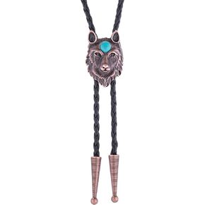 FibbadetWestern Bolo Ties for Men Women Scorpion Design Cowboy Leather Necktie Bolo Tie Necklace Costume Jewelry Accessories