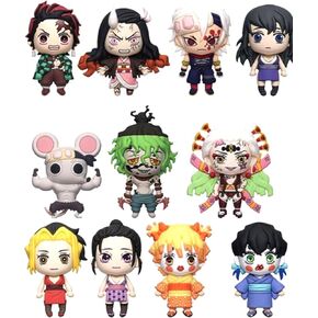 Demon Slayer Monogram Kimetsu No Yaiba 3D Foam Figural Bag Clip | ONE Random Character per Blind Bag