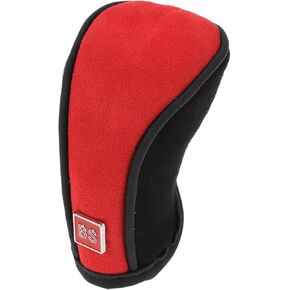 1 Pc Gear Shift Knob Cover Decoration Stick Shifting Handle Protector 12.5x6cm/4.92"x2.36" Zipper Type Black Red Faux Leather