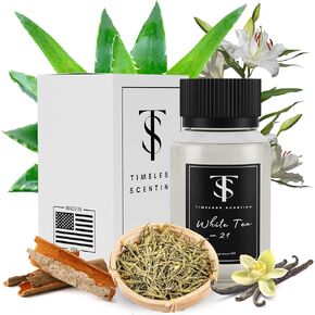 TS-White Tea No. 21 فندق Diffuser Oil Aromatherapy - العرض الأول للزيوت العطرية في الفندق - أفضل رائحة رائحة روائح الزيت - 5 نجوم من العطرات للمنزل (30 مل)