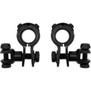 HDBUBALUS Highway Pegs Mount Kit Foot Peg Clamps for 1-1/4" Engine Guards Fit for Harley Electra Road King Street Glide Black