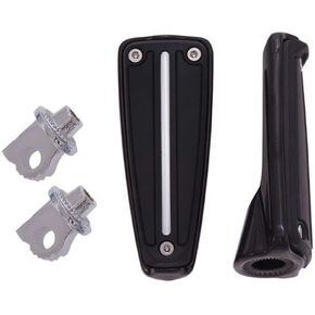 Ciro 61022 Foot Peg (Black Rail Design With Male-Mount)