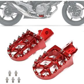 Dirt Bike Foot Pegs, Universal Wider Footpegs CNC Aluminum Pedals Compatible with Surron Light Bee X and S, XR150L 15-24, XR125L 10-15, CRF150F, CRF230F 03-19, CRF250F 19-24, KDX200 83-94 (Black)