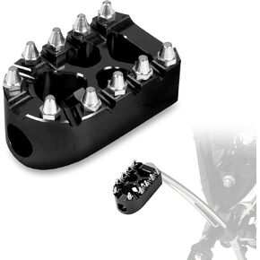MX Style Shifter Peg Anti-Skid Motorcycle Shift Lever Footpegs for Harley Touring Softail Sportster Dyna Street Chopper Bobber (Black)